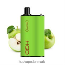 surt æble HQD BOX 4000 pust 22D0XP97 - HQD disposable vape